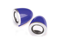 COMPUTER GEAR : Portable USB 2pc speaker system [BLUE]